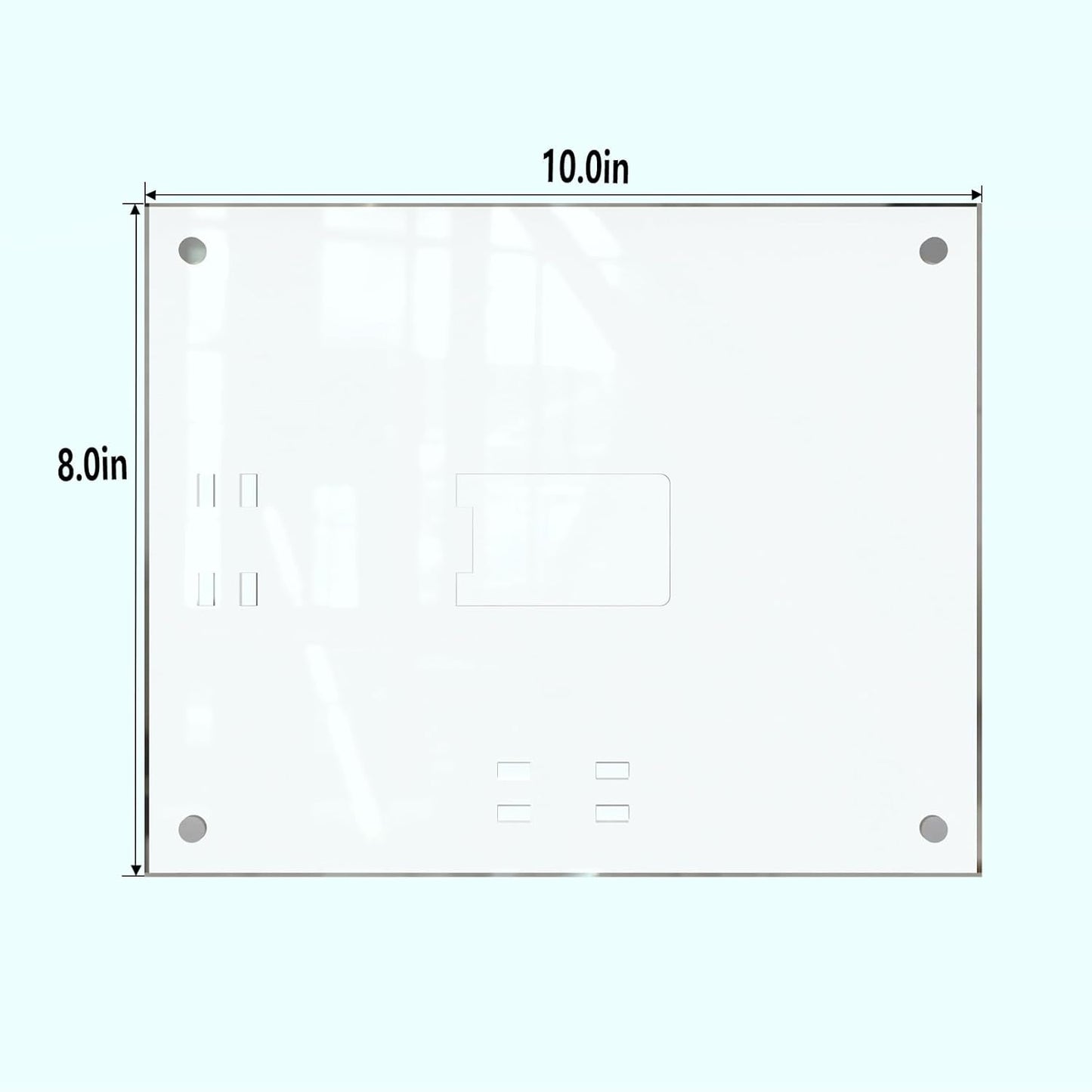 HELPLEX Picture Frames, 1 Pack 8x10 inch Acrylic Picture Frame Clear 8 x 10 Photo Frames Magnetic Picture Frames Ready for Tabletop Display, Effectively Protect Photos from Fading and Yellowing