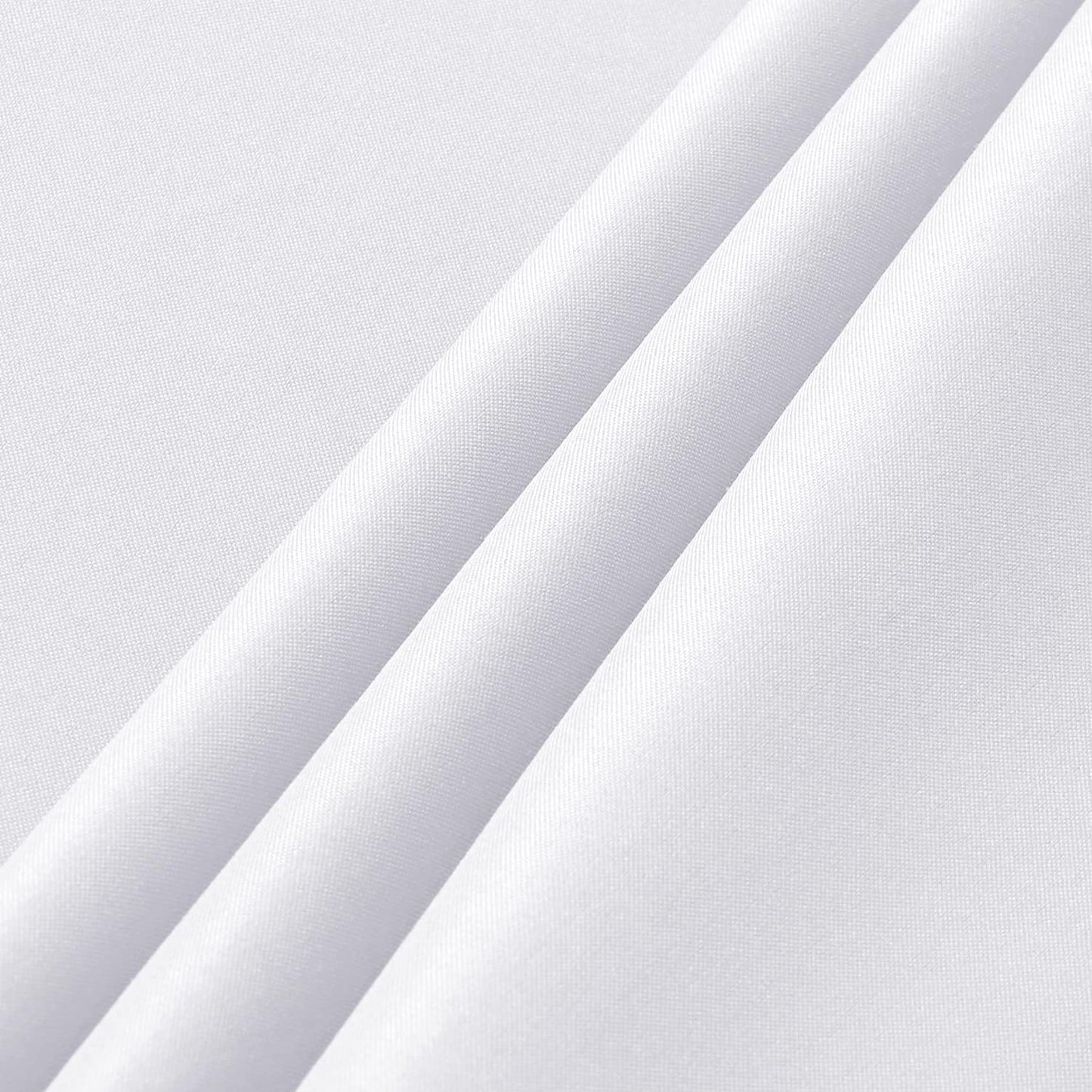 sancua 2 Pack White Tablecloth 54 x 54 Inch, Stain and Wrinkle Resistant Square Table Cloth - Washable Polyester Table Cover for Dining Tables, Buffet Parties and Camping