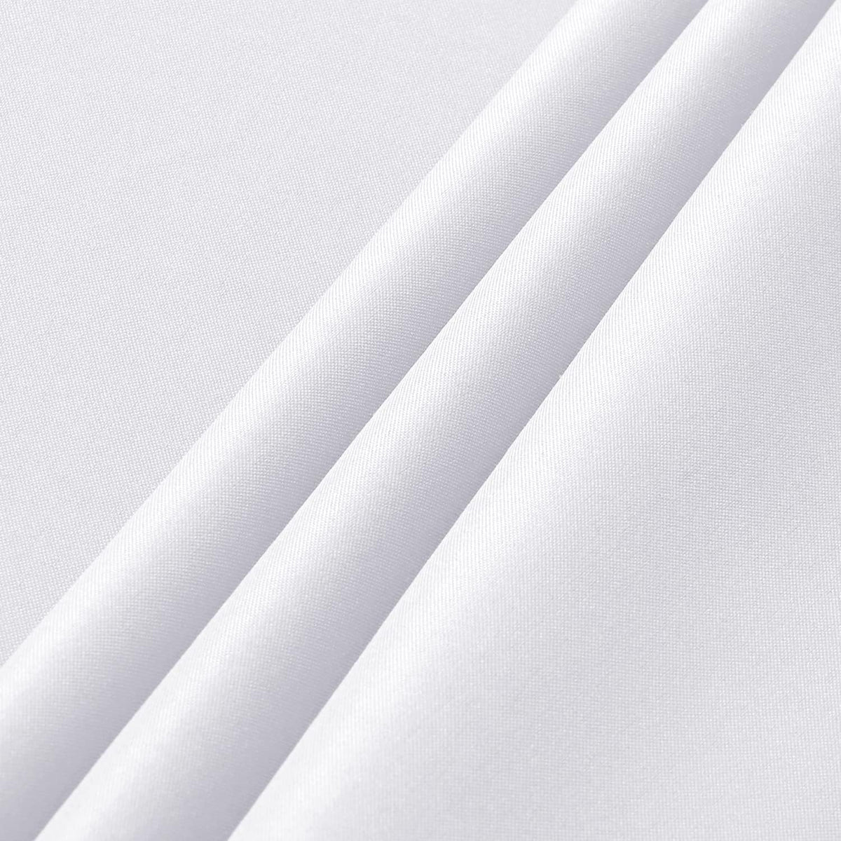 sancua 2 Pack White Tablecloth 54 x 78 Inch, Rectangle 4 Feet Table Cloth - Stain and Wrinkle Resistant Washable Polyester Table Cover for Dining Tables, Buffet Parties and Camping
