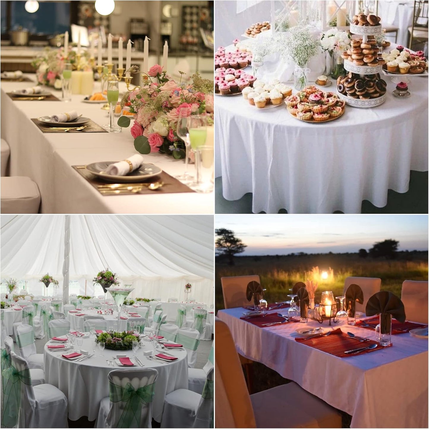 Fokitut 2 Pack Waterproof Rectangle Tablecloth, 60x102 Inch, Stain Resistant and Wrinkle Polyester Table Cloth, Fabric Table Cover for Kitchen Dining, Wedding, Party, Holiday Dinner-Burgundy