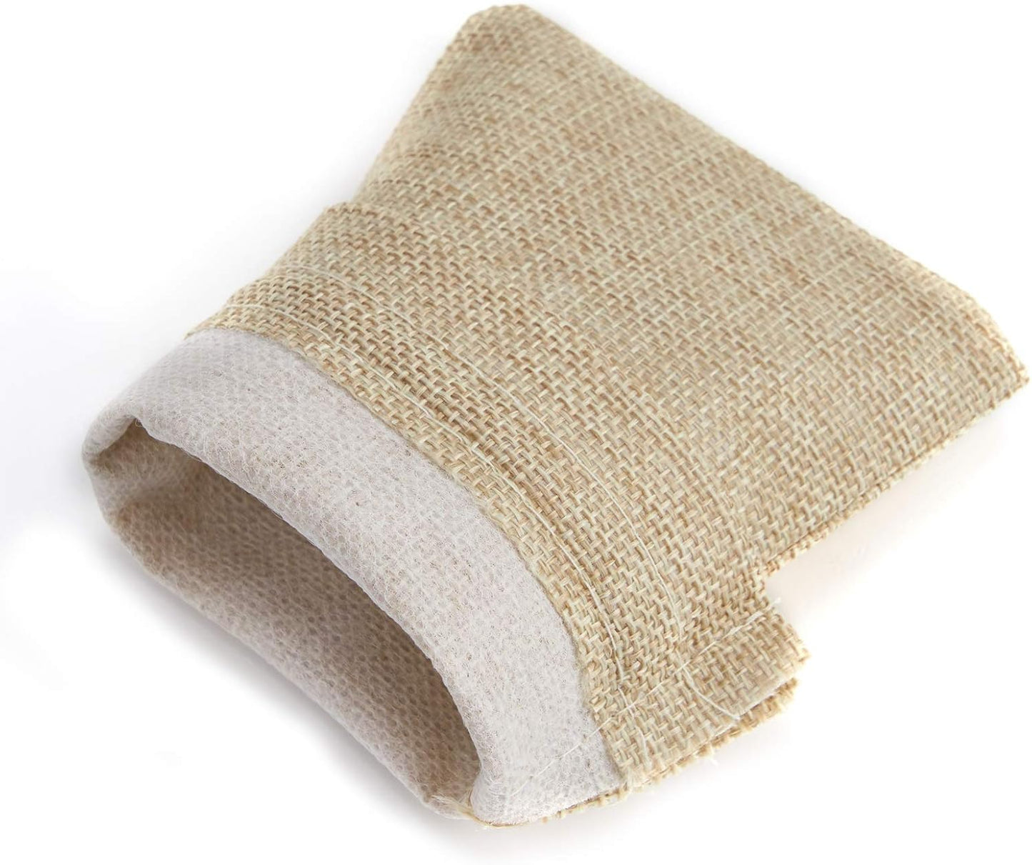 Tendwarm 20 Pcs 3x4 Inch Mini Size Burlap Gift Bags with Drawstring Linen Jewelry Bag for Wedding Party Favors