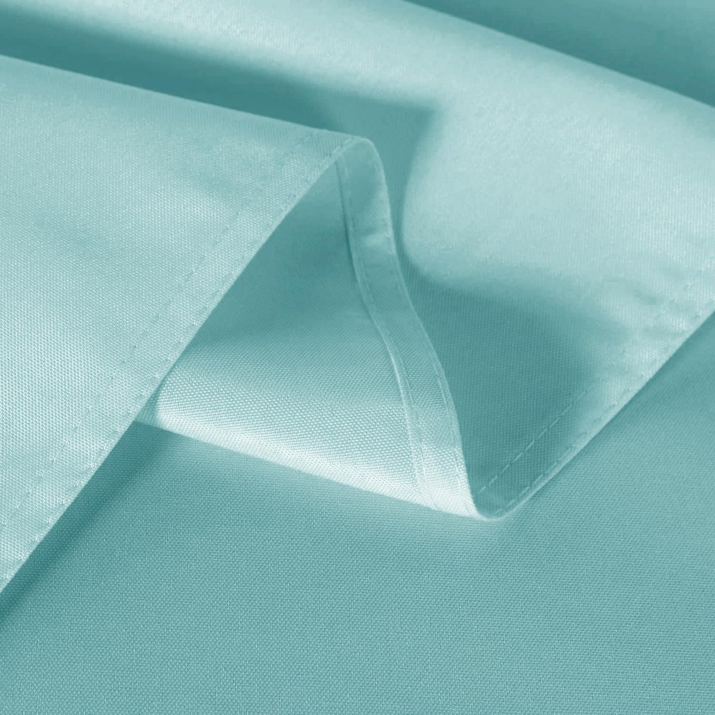 sancua 2 Pack Turquoise Tablecloth 60 x 102 Inch, Rectangle Table Cloth for 6 Feet Tables - Stain and Wrinkle Resistant Washable Polyester Table Cover for Dining Tables, Buffet Parties and Camping