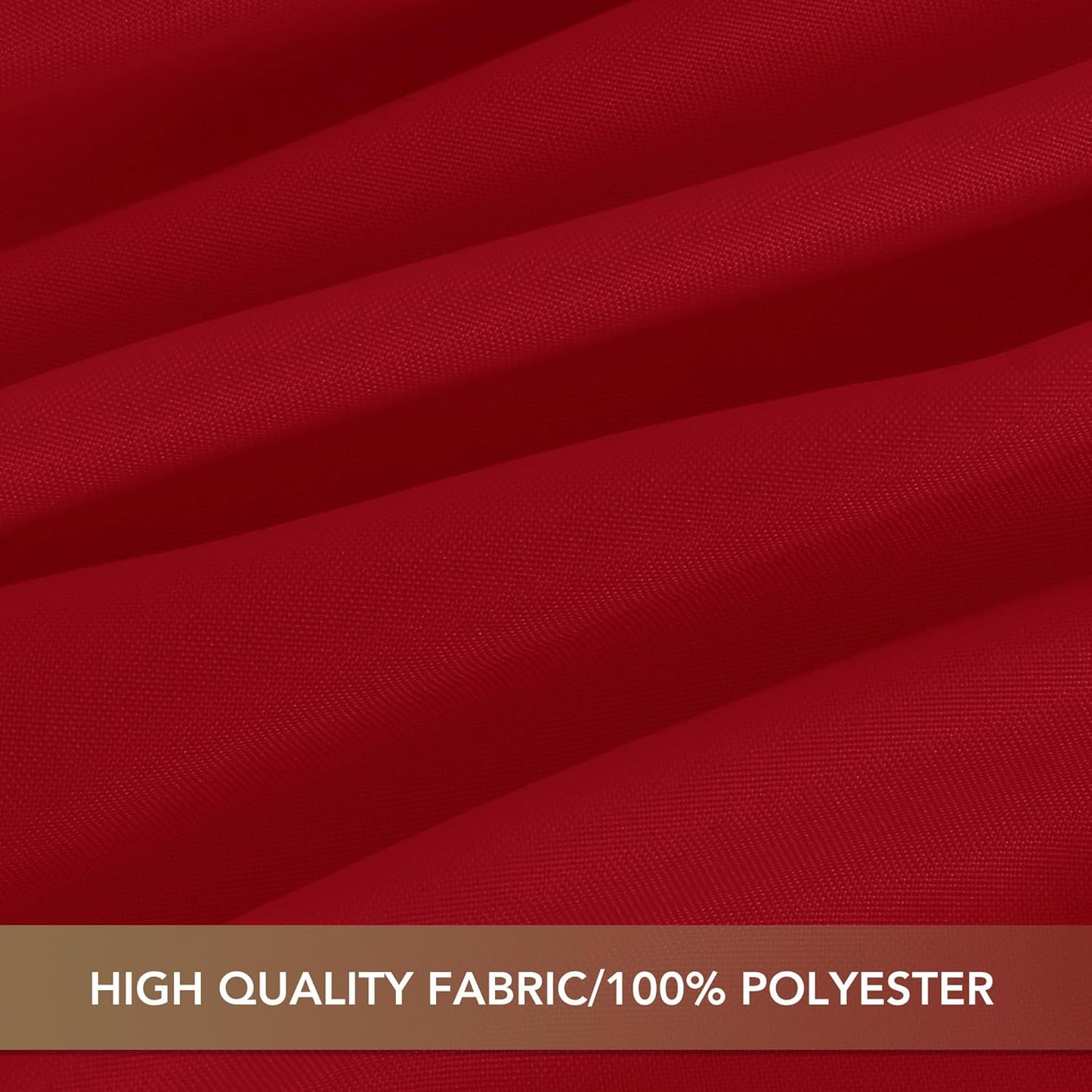 sancua Christmas Red Square Tablecloths 54x54 Inch, 2 Pack - Fabric Table Cloth for Square or Round Tables, Washable Polyester Table Cover for Dinner, Holiday Party, Decorative Display Tables