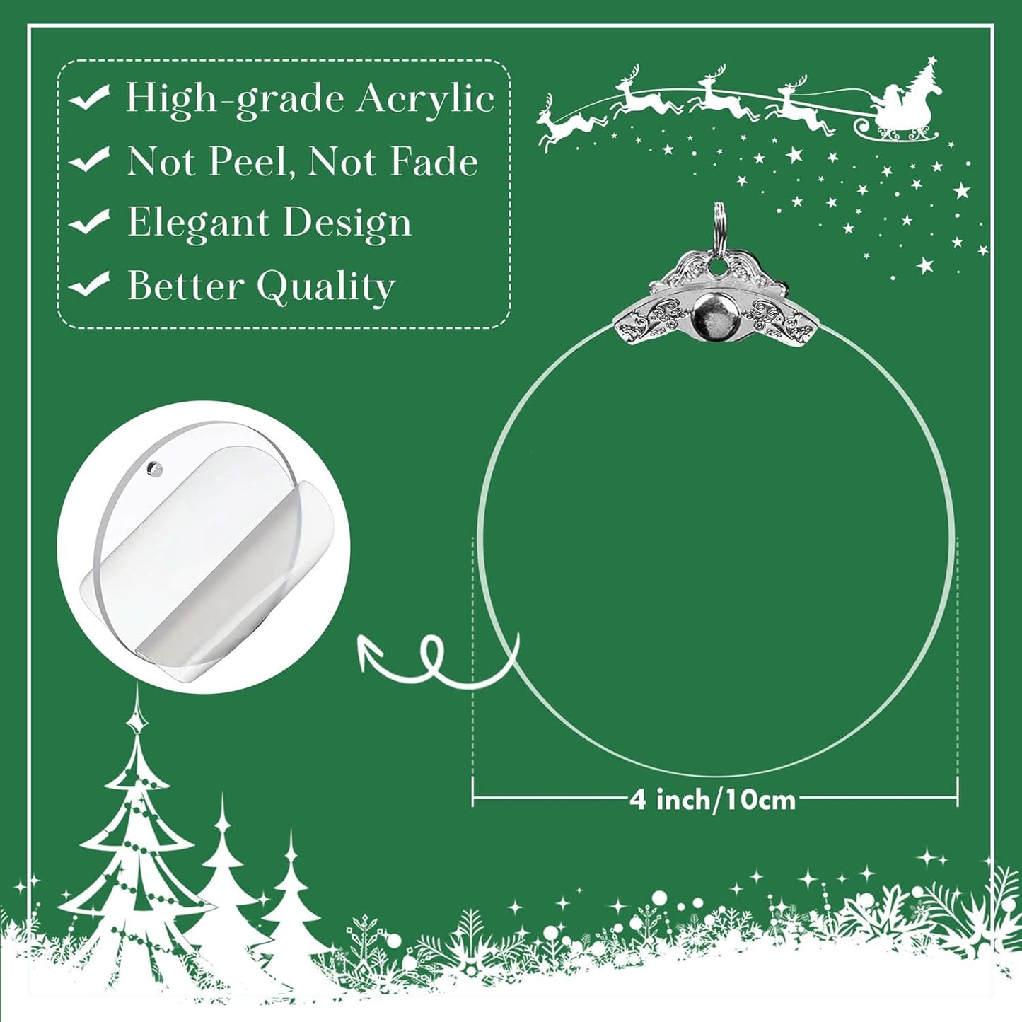 Stained Glass Effect Ornament, Women’s Christmas Keepsake, Funny White Elephant Idea, Holiday Decoration, 2025 Christmas Ornament, Faith-Based Christian Piece