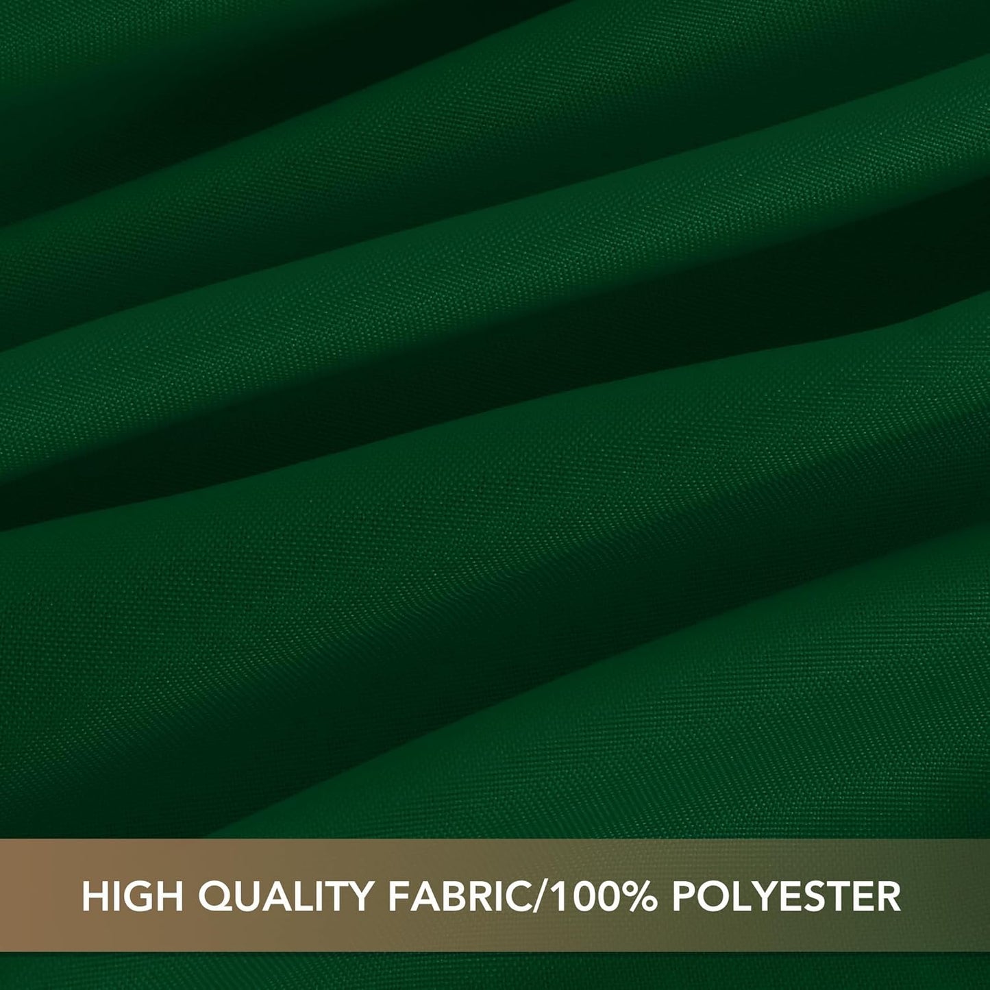 sancua Square Tablecloths 54x54 Inch Hunter Green, 2 Pack - Fabric Table Cloth for Square or Round Tables, Washable Polyester Table Cover for Christmas Dinner, Holiday Party, Display Tables