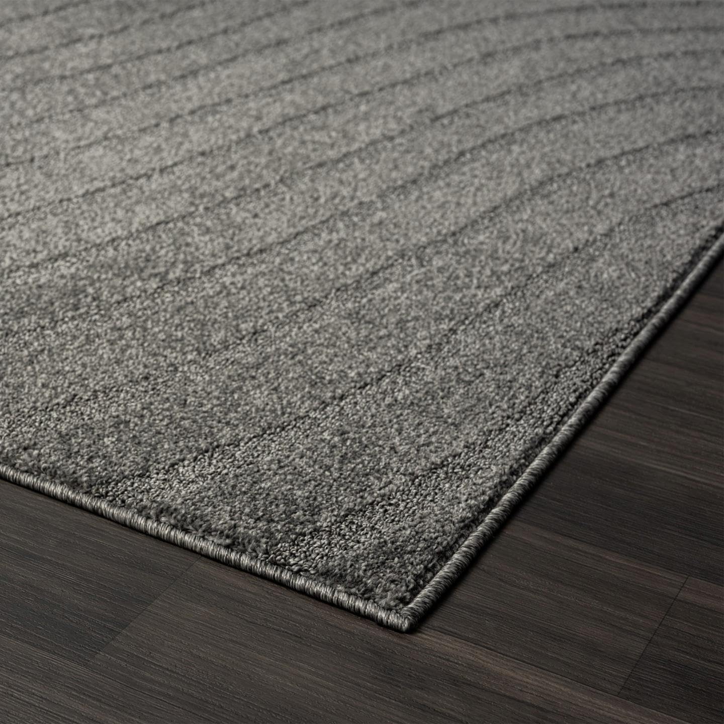 LUXE WEAVERS Modern Geometric Wave Anthracite 5x7 Area Rug