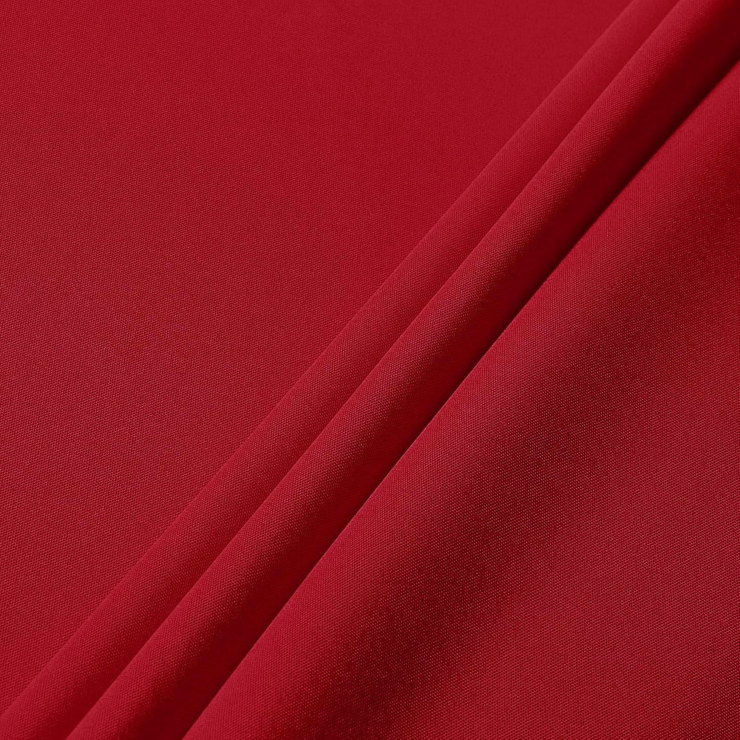 sancua Round Tablecloth - 108 Inch - Water Resistant Spill Proof Washable Polyester Table Cloth Decorative Fabric Table Cover for Dining Tables, Buffet Parties and Camping, Red