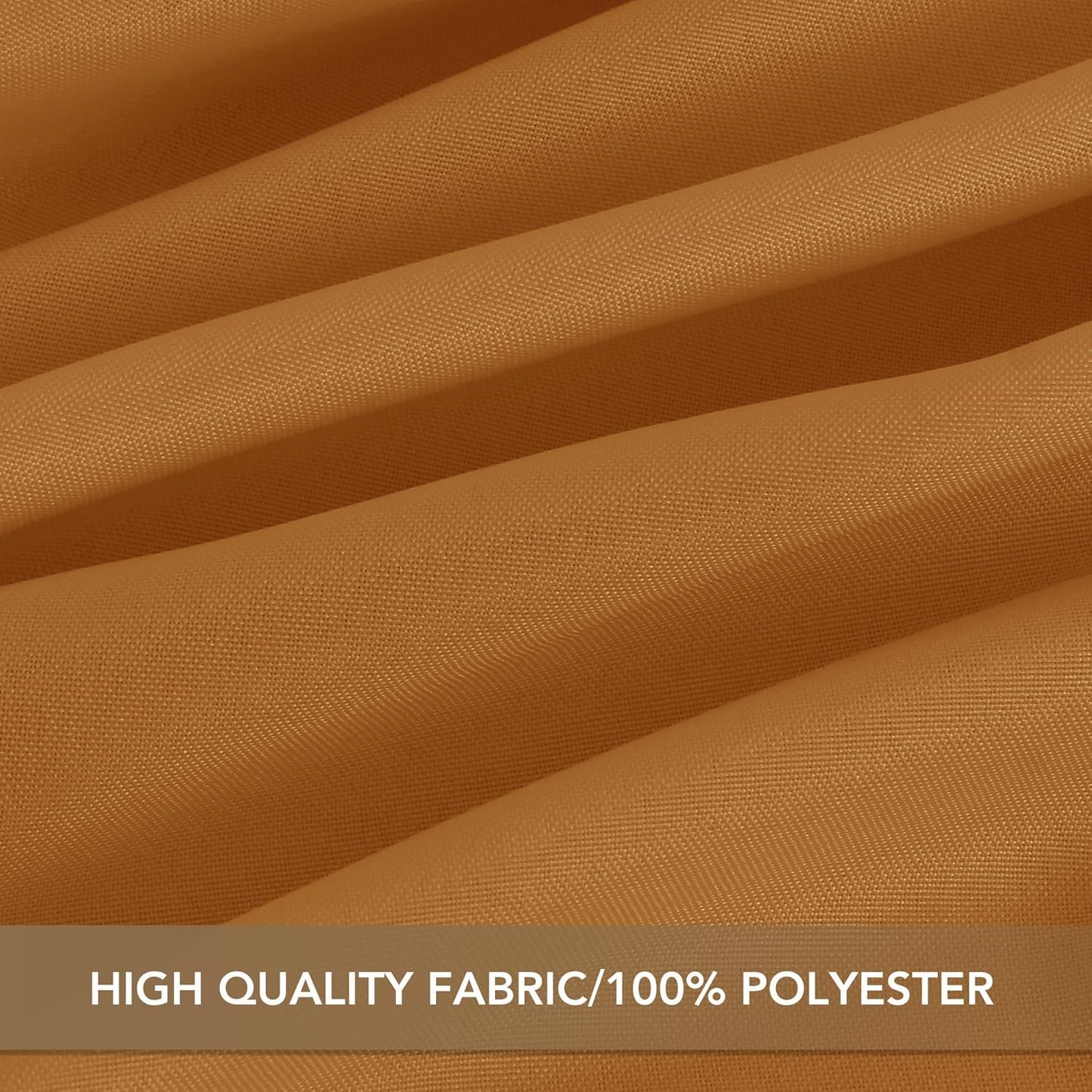 sancua Thanksgiving Square Tablecloths 85x85 Inch Bronze, 2 Pack - Fabric Fall Table Cloth for Square or Round Tables, Washable Polyester Table Cover for Dinner, Holiday Party, Display Tables