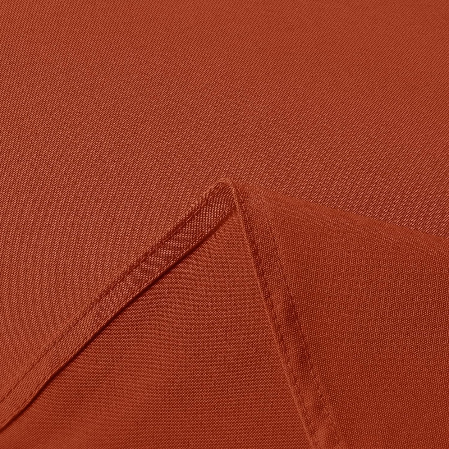 sancua Fall Round Tablecloth - 60 Inch Burnt Orange - Water Resistant Spill Proof Washable Polyester Thanksgiving Table Cloth Decorative Fabric Table Cover for Dining Buffet Parties and Camping, Rust