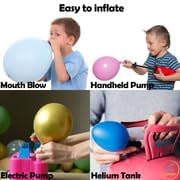 AFTERLOON® Biodegradable Balloons 100 pcs Pearlized Fuchsia 10 Inch, Pearlescent Thickened Extra Strong Latex Helium Float, for Baby Shower Gender Reveal Garland Wedding Birthday Party Decorations