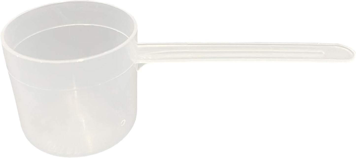 55 mL (55 CC | 1.86 Oz.) Long Handle Scoop for Measuring Coffee, Pet Food, Grains, Protein, Spices and Other Dry Goods (Pack of 25)
