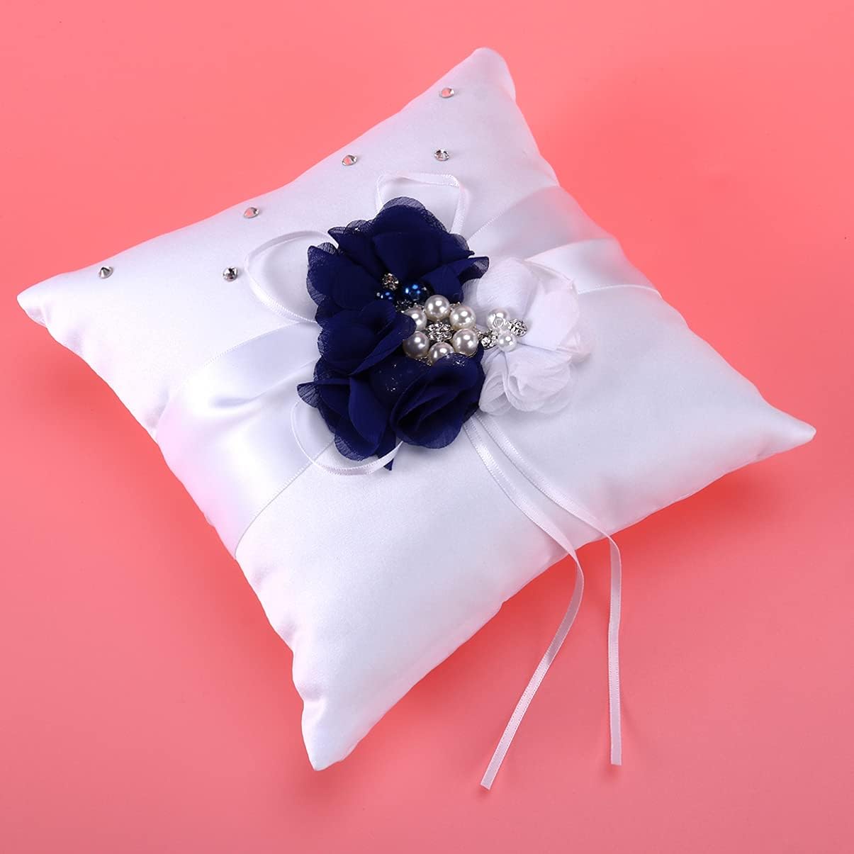 Page boy Fake Pearls Pearl Decoration Ribbon Decoration Retro Decor Artificial Garland Decorated Garland Wedding Pillow Ring Accessories Basket Wedding Supplies Bride