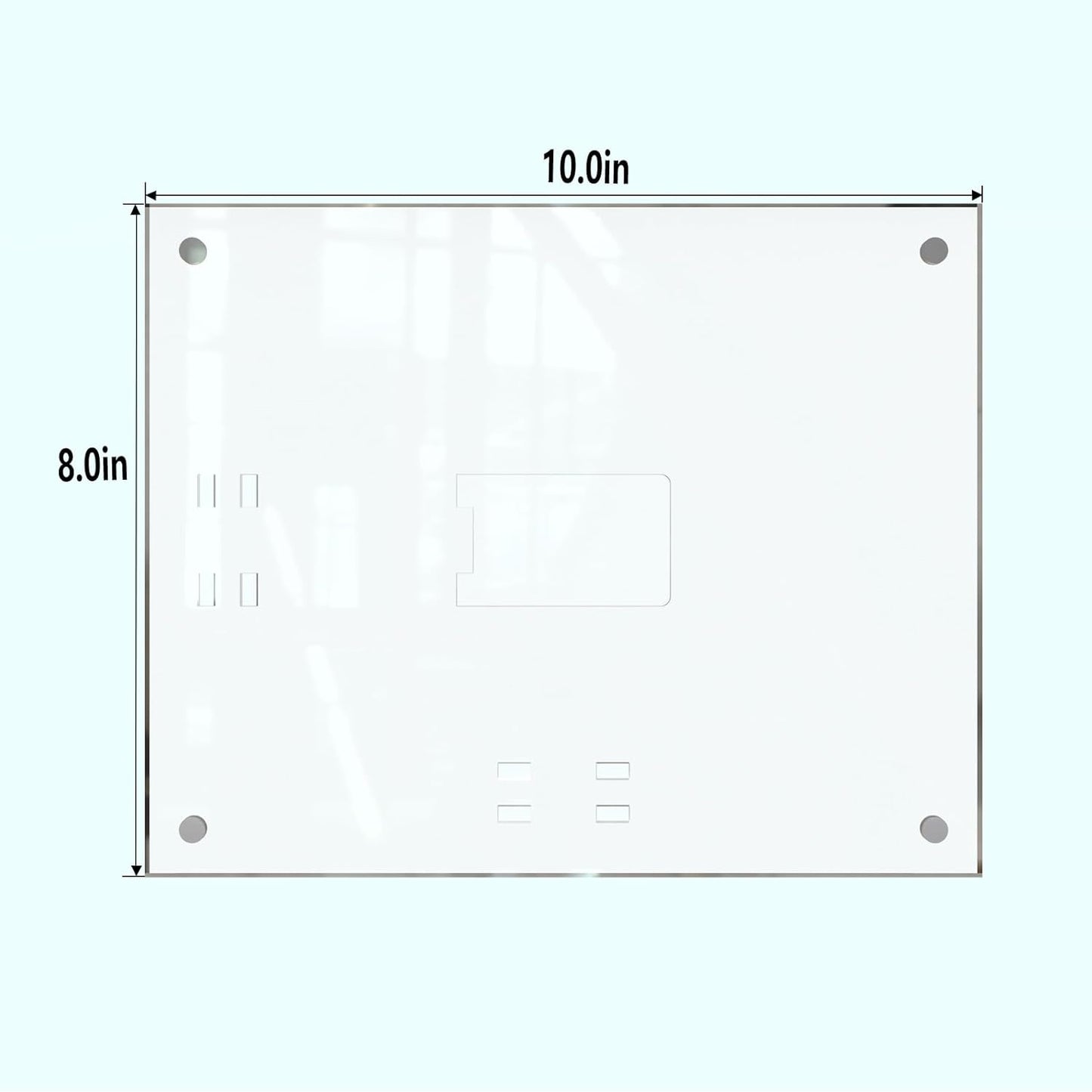 HELPLEX Picture Frames, 6 Pack 8x10 inch Acrylic Picture Frame Clear 8 x 10 Photo Frames Magnetic Picture Frames Ready for Tabletop Display, Effectively Protect Photos from Fading and Yellowing