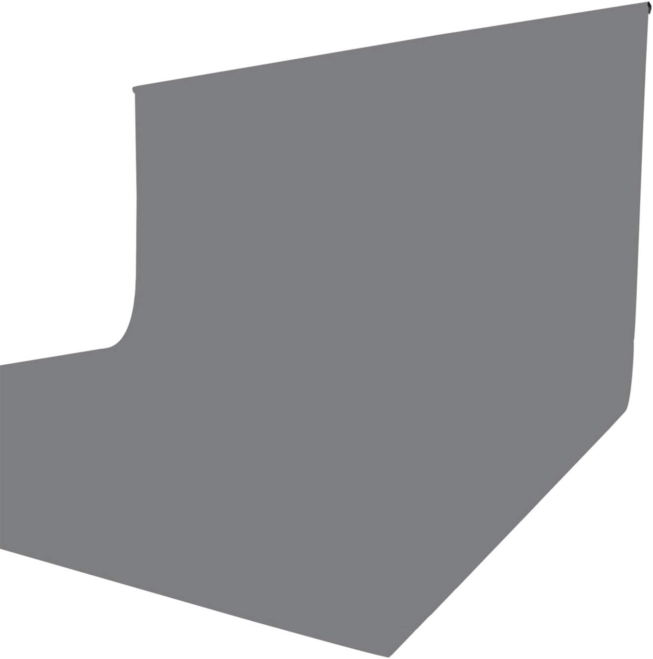 ISSUNTEX 10X12 ft Background Muslin Backdrop, Photo Studio, Collapsible High Density Screen for Video Photography and Television-Gray