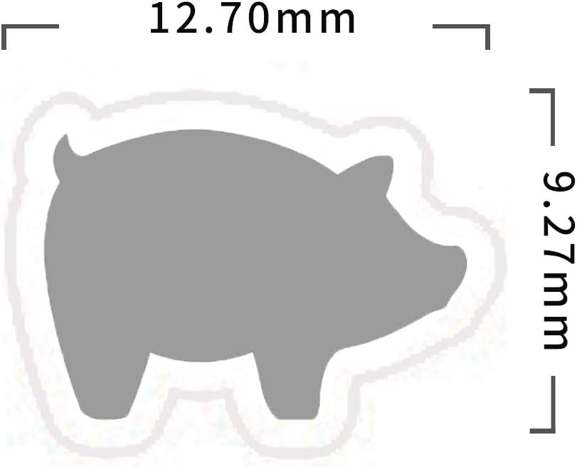 50 Wedding Meal Stickers - Food Identifier & Menu Choice Place Cards for Party Seating - Meal Option Indicator (Silver, Pork)