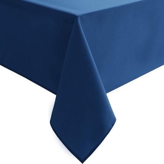 Hiasan Small Tablecloth for Square Tables - Waterproof and Spillproof Washable Fabric Table Cloth for Dining Room Kitchen Party (Royal Blue, 40 x 40 Inch)