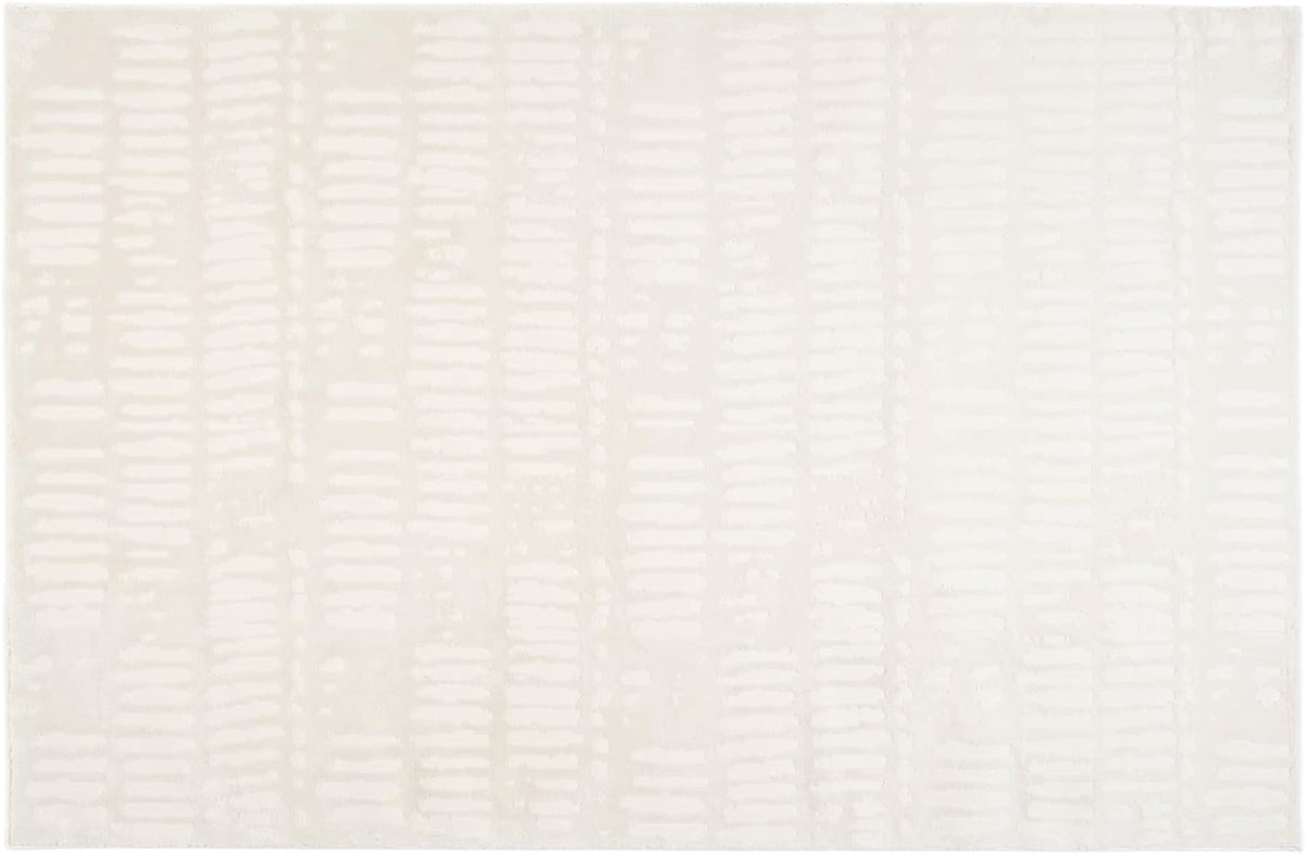 Revival Rugs Shell 5'3"x7'10" Washable Area Rug for Living Room Bedroom - 100% Recycled Oeko-TEX Certified, Medium Pile, Beige, Cream