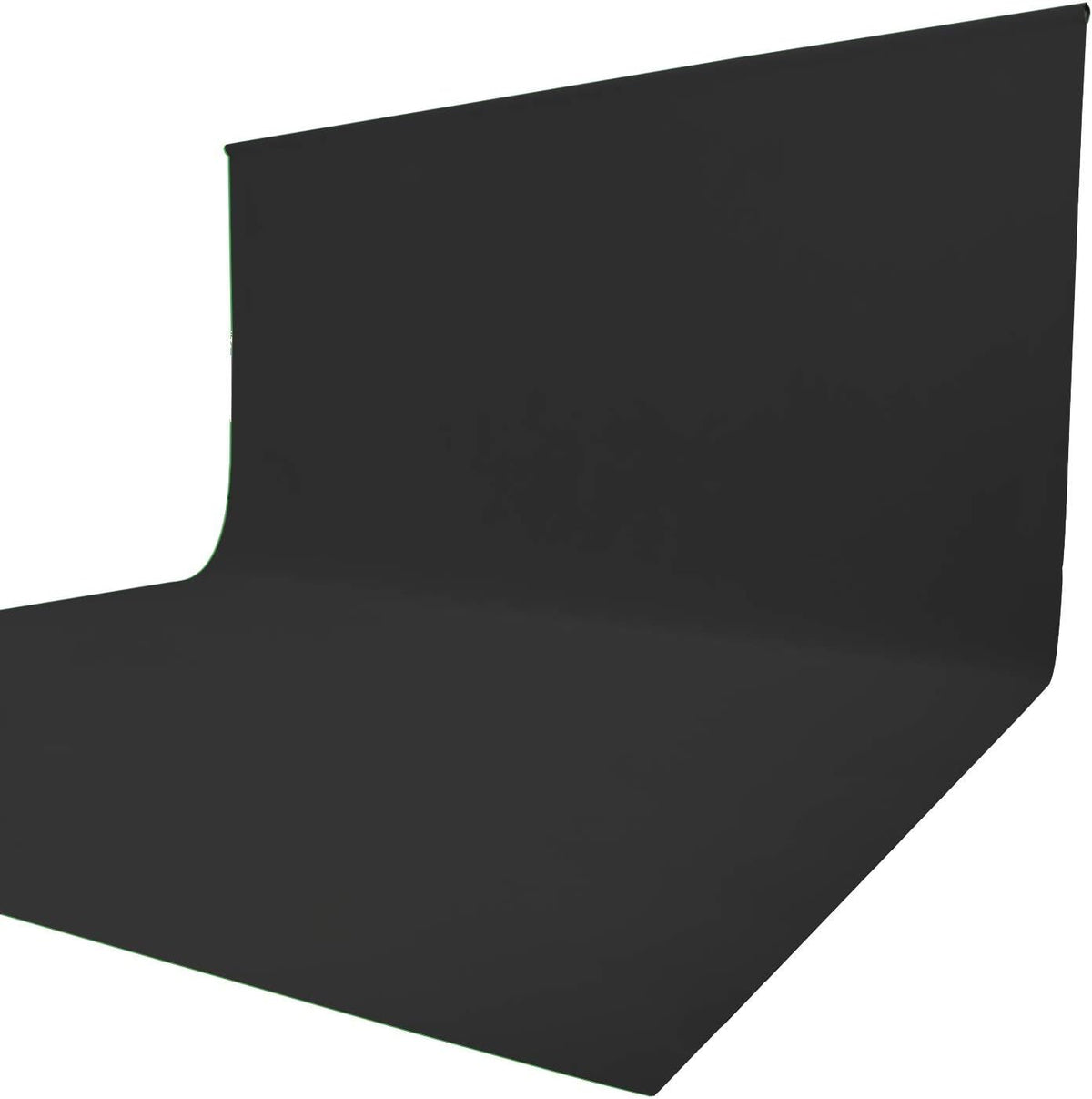 ISSUNTEX 6X9 ft Background Muslin Backdrop, Photo Studio, Collapsible High Density Screen for Video Photography and Television-Black