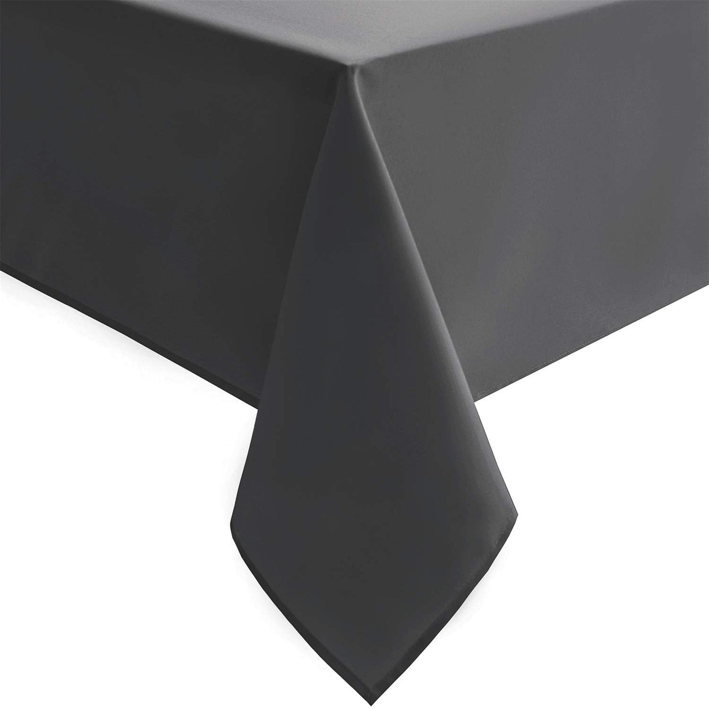 Hiasan Rectangle Tablecloth Grey - Wrinkle Resistant and Waterproof Washable Polyester Fabric Table Cloth for Dining Party and Outdoor Use, 54 x 120 Inch