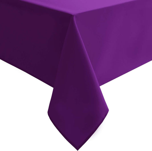 Hiasan Square Tablecloth - Waterproof Washable Polyester Table Cloth for Dining Room Birthday Party Camping, Royal Purple, 30 x 30 Inch