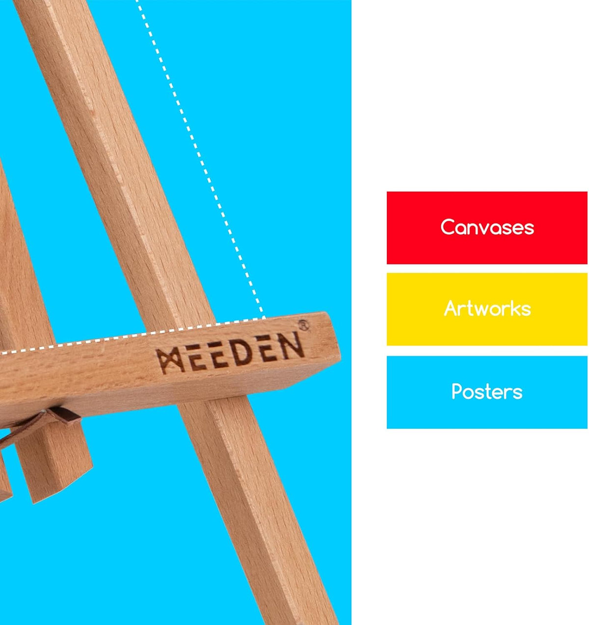 MEEDEN 12 Inch Small Tabletop Easel: 12 Pack Beech Wood Easel for Painting - Display Table Top Easel Canvas Stand for Painting Sign