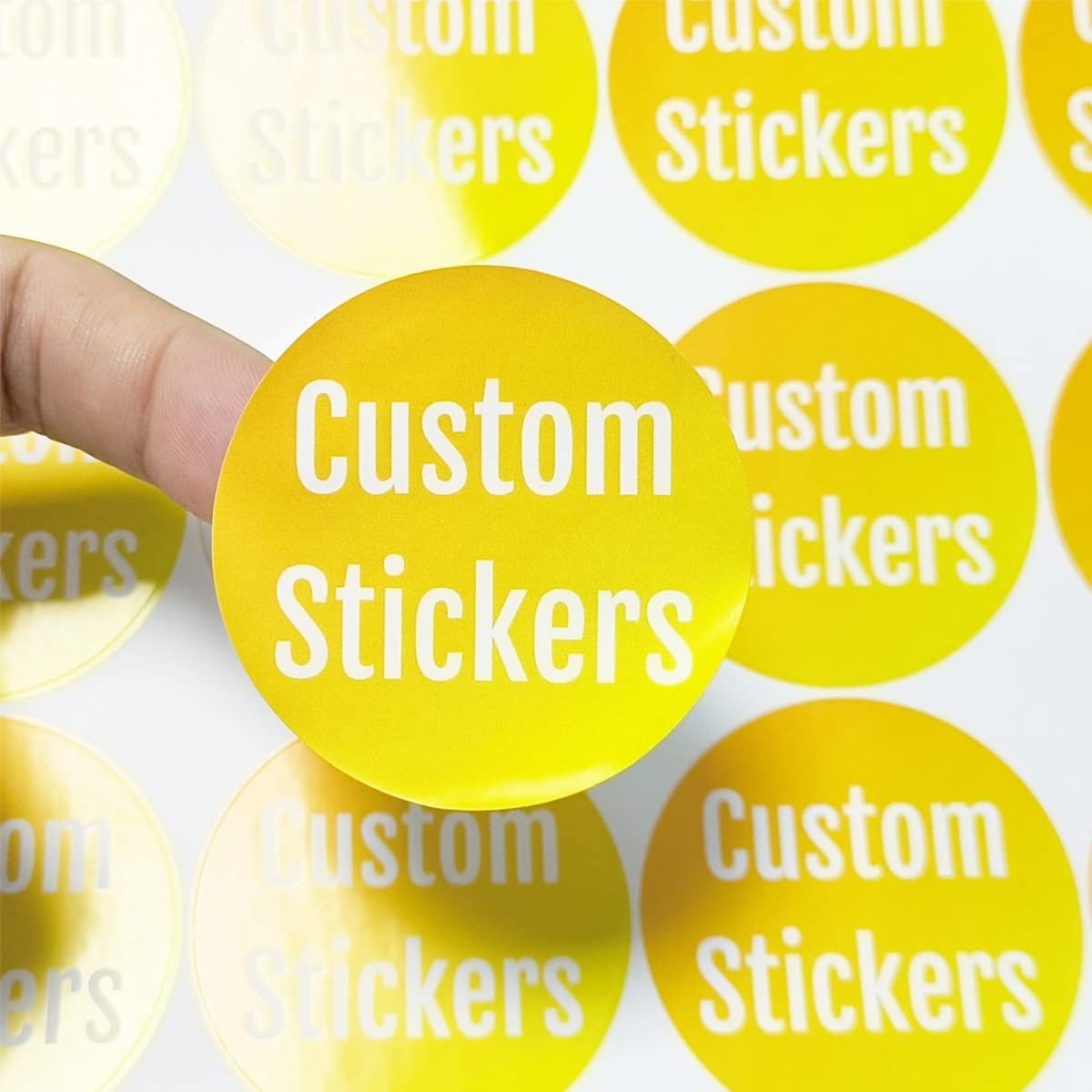 Custom 100-500 Stickers with Any Image Logo and Text - Business Logo Labels (Rectangle, 5x4 Inch)
