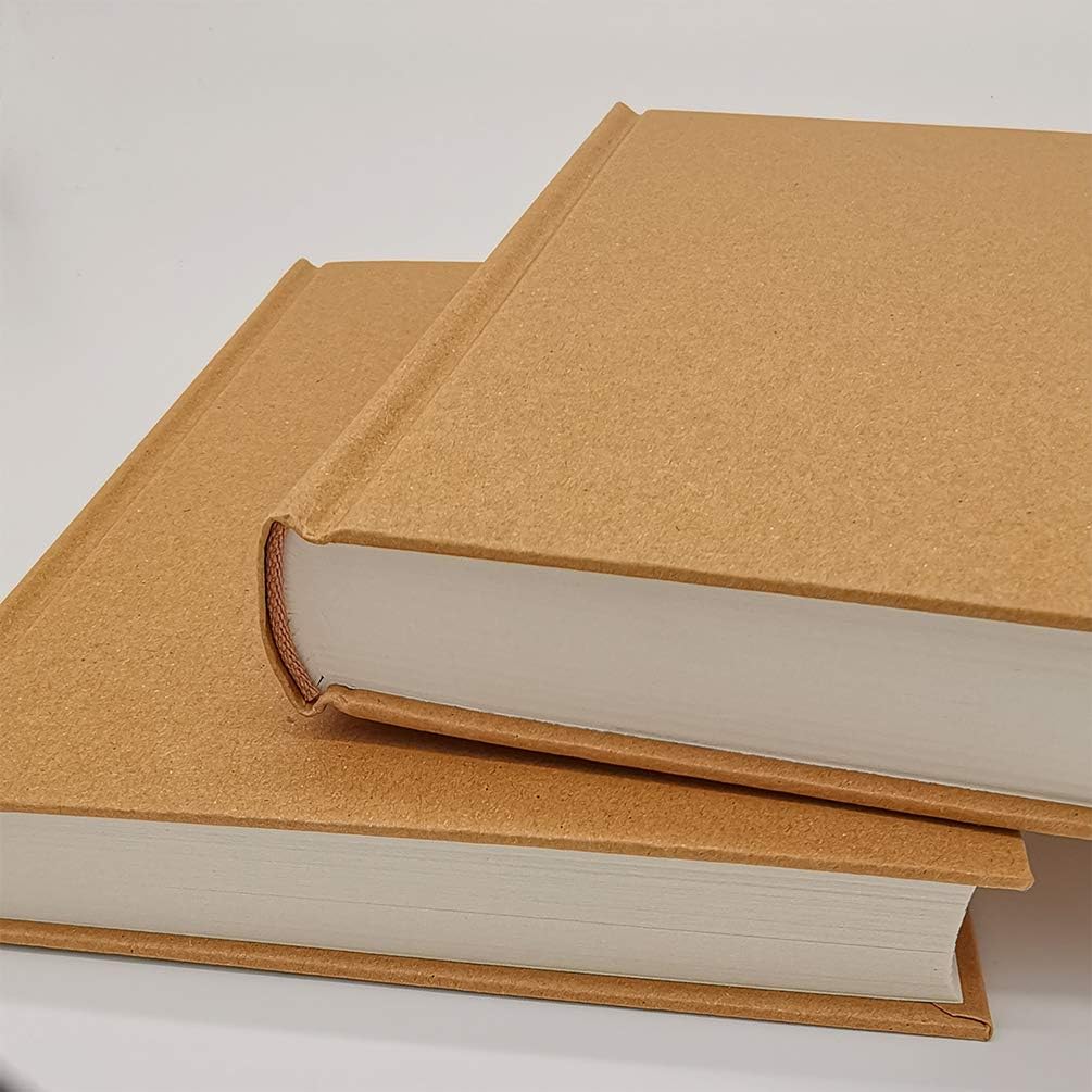5.5x8.25 Sketch Book, 120 Sheets (100gsm), Hardcover Bound Sketch Notebook, Acid Free Blank Drawing Paper, Ideal for Kids & Adults, Kraft Cover