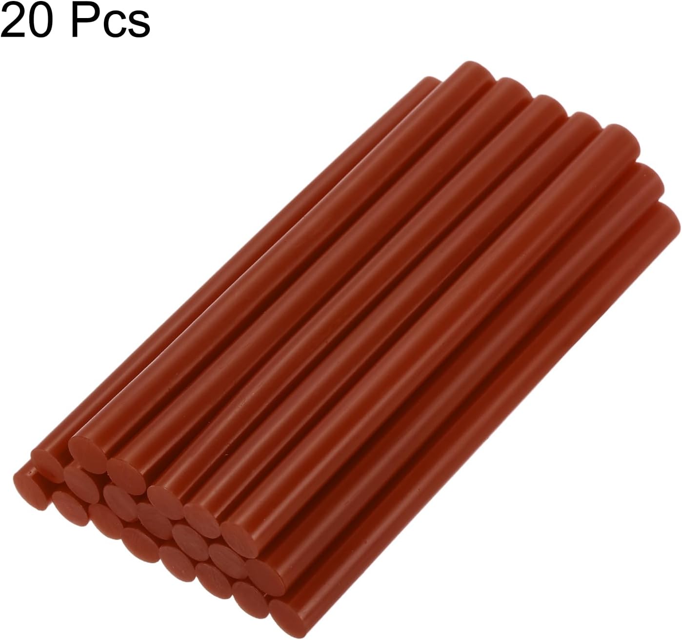 uxcell 20pcs Hot Glue Sticks for Glue Gun 7mm/0.27-inch x 8-inch Mini Hot Melt Adhesive Glue Stick Dark Brown