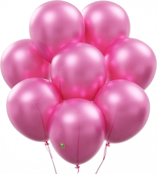 AFTERLOON® Biodegradable Balloons 24 pcs Pearlized Blush Pink 10 Inch, Pearlescent Thickened Extra Strong Natural Latex Helium Float, Colorful Bulk Color ballon Globos Para Decoration De Fiestas Kids