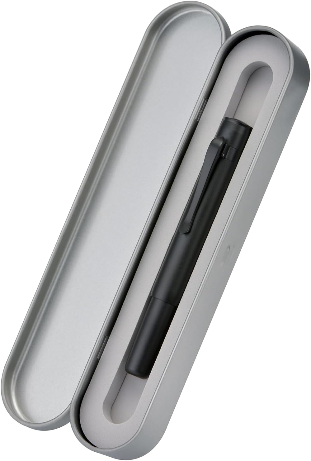 Hongdian M2 Black Forest Mini Fountain Pen, Fine Soft Nib & Sleek Shape Aluminium Short Pocket Travel Pen (Matte Black)