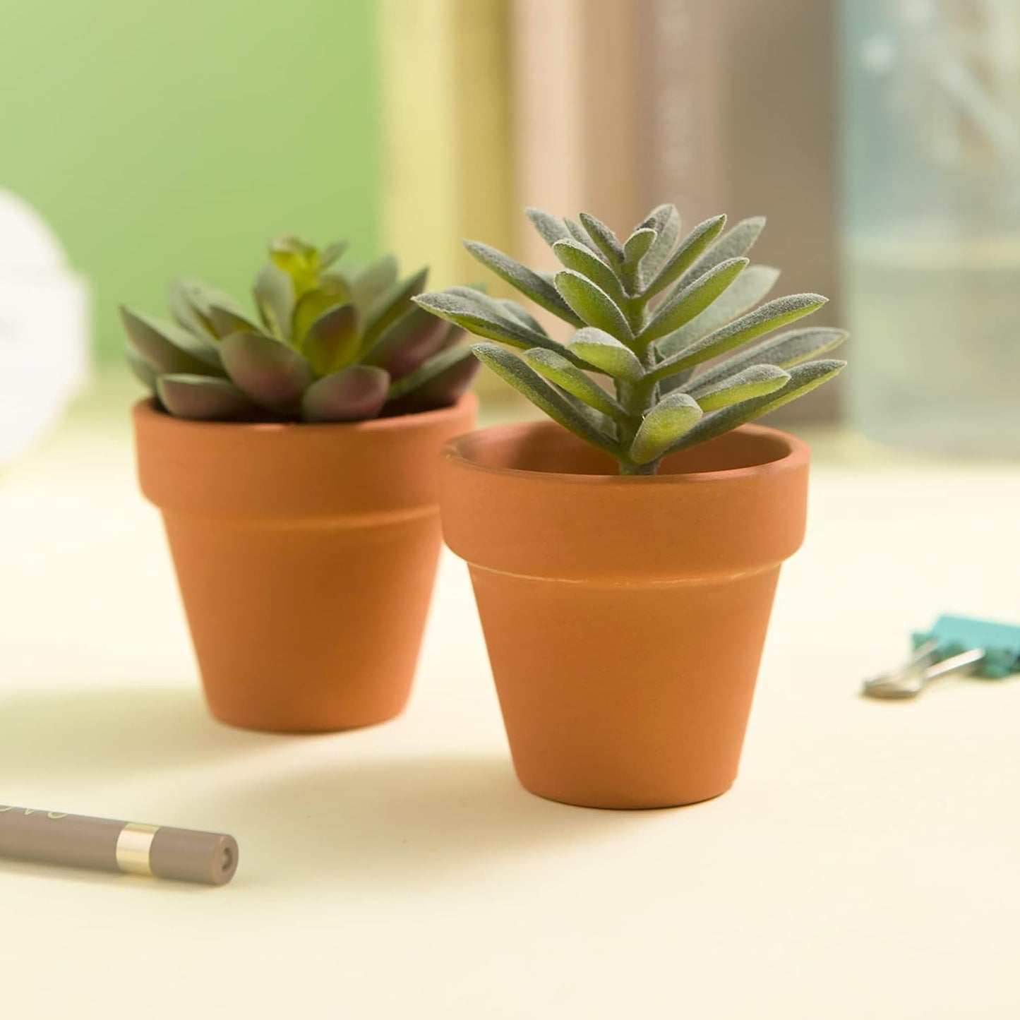 54 Pcs Small Mini Clay Pots 2.1'' Terracotta Pot Clay Ceramic Pottery Planter Cactus Flower Pots Succulent Nursery Pots- Great for Window Boxes, Cactus, Plants, Crafts, Wedding Favors