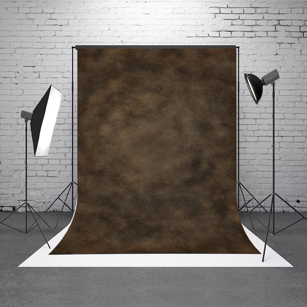 5x7ft Dark Brown Mottled Texture Photography Backdrop for Portrait Photo Studio Prop Abstract Background for Photographyer