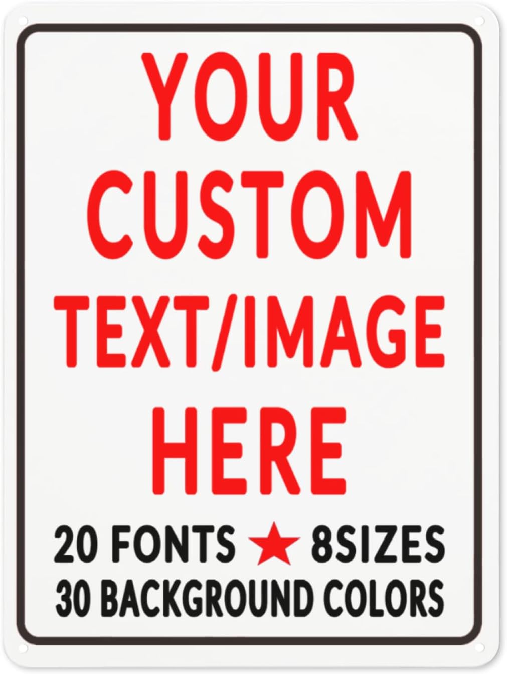 Custom Sign Personalized Custom Metal Sign, Customize For Office, Business, Workplace, Office, Home, Delivery Signs 12x17