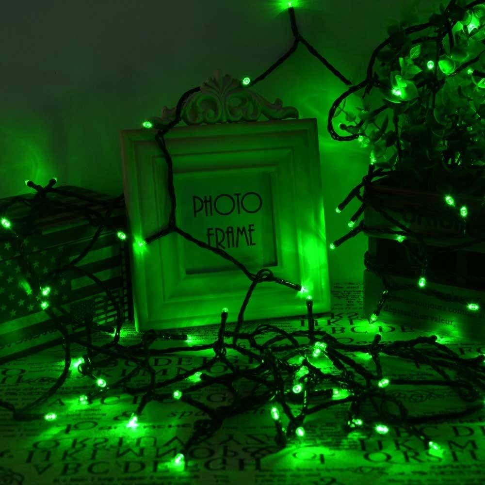 Toodour Solar Christmas Lights, 72ft 200 LED 8 Modes Outdoor Christmas String Lights, Waterproof Solar String Light for Xmas Tree, Fence, Holiday, Party, Balcony, Outdoo Xmas Decorations - Green