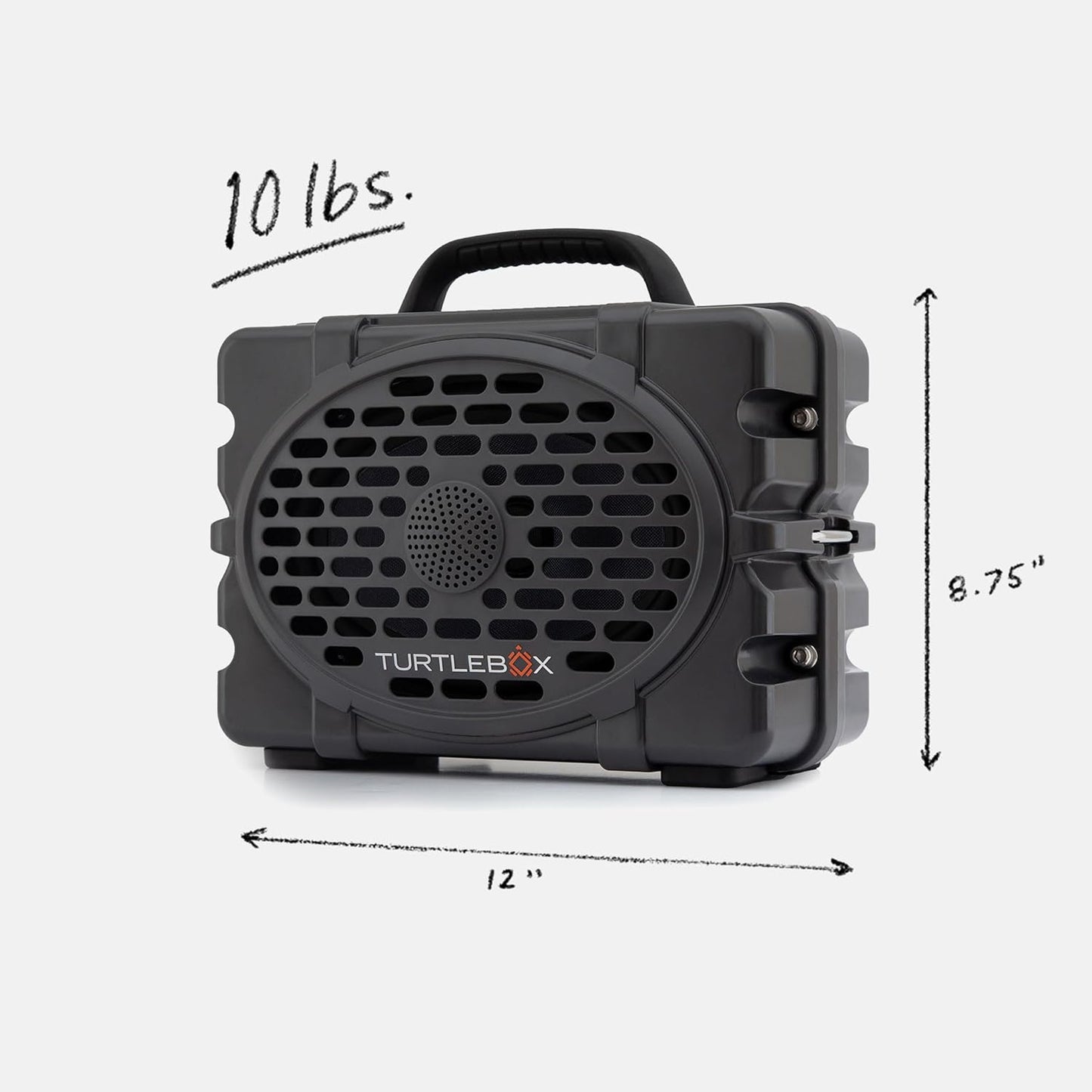 Turtlebox Original Gen 3: Portable Outdoor Bluetooth Speaker – Ultra-Loud (120dB), Waterproof (IP67), Rugged, Impact-Resistant, 3-Day Battery | Party Mode: Unlimited Pairing Stereo, Gray/Hot Pink