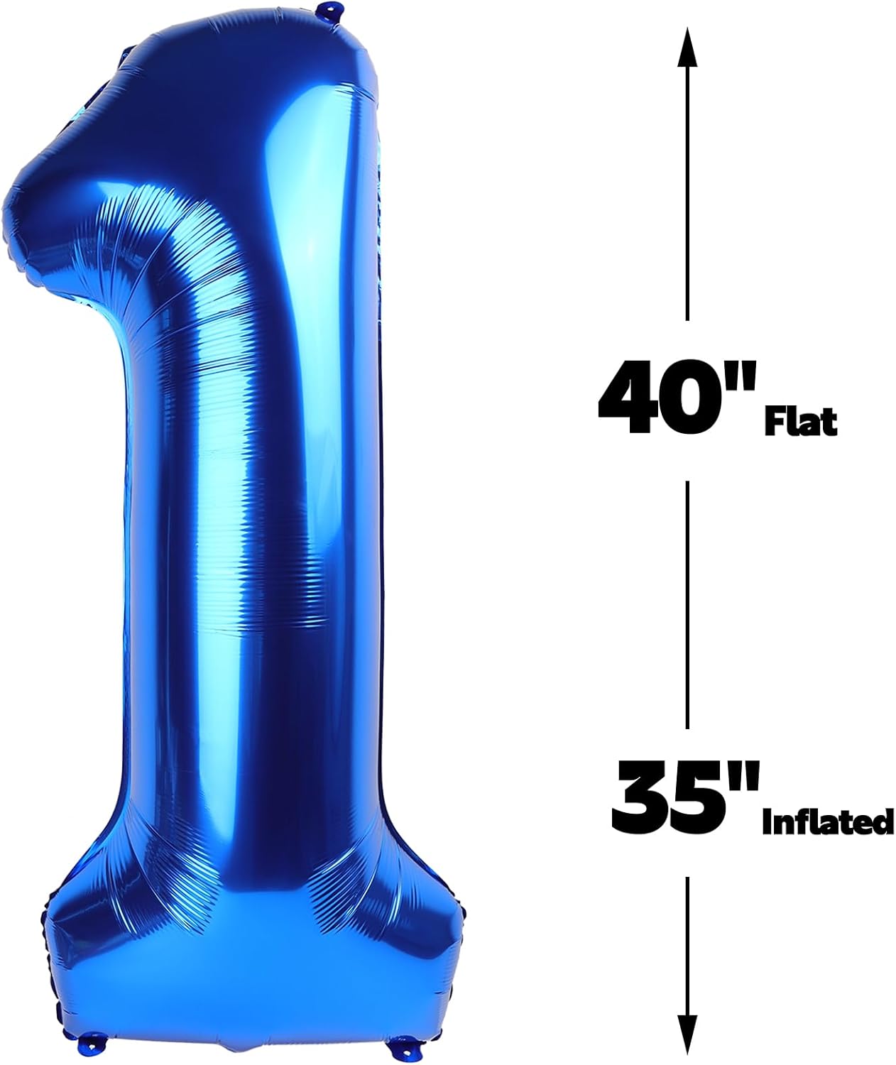 Giant Navy Blue 10 Balloon Number 40 Inch, 10 Number Balloons Birthday Supplies, 10 Year Old Birthday Party Celebration, 10 Balloons Graduations Anniversary Decorations
