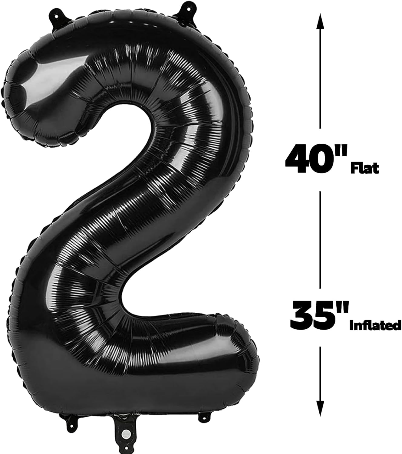 Black Number 12 Balloon, 40 Inch, Birthday Party Decorations, Anniversary & Graduation Supplies