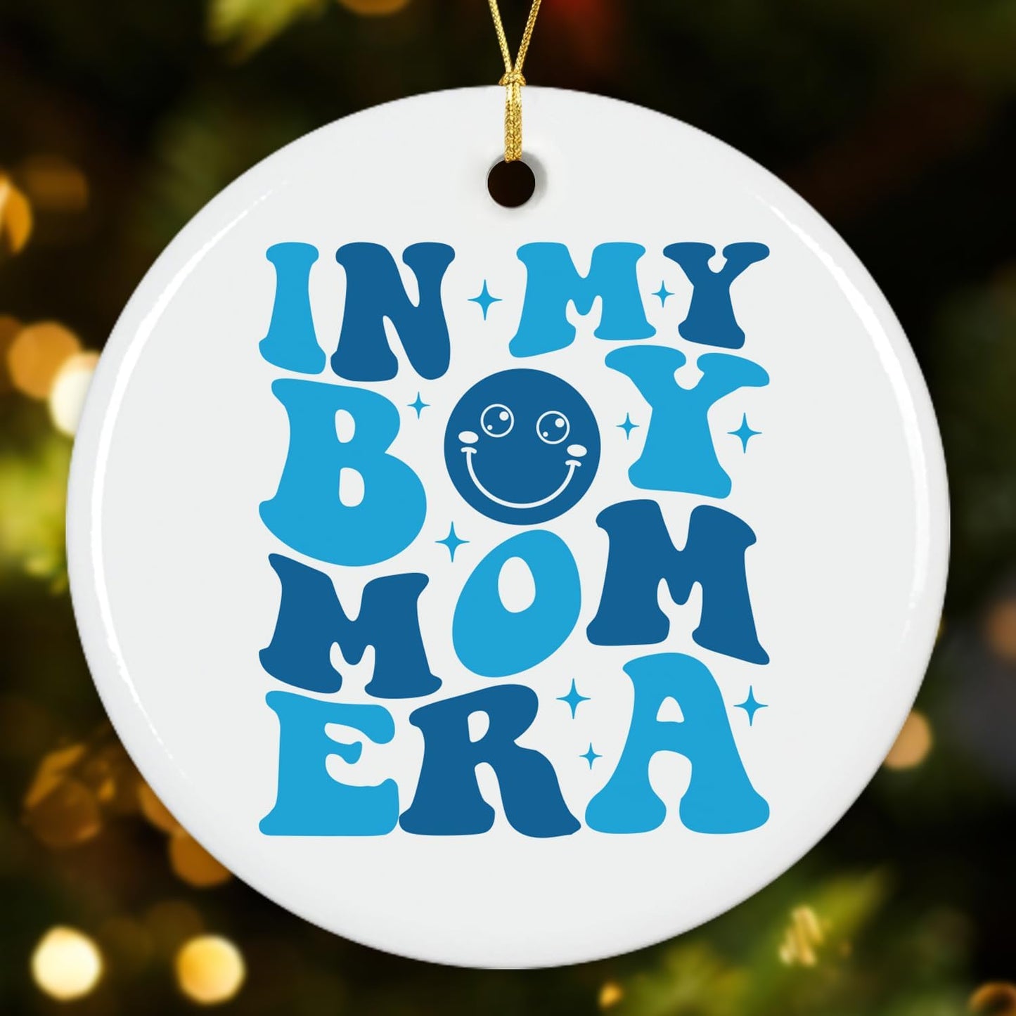 NewEleven Gifts for Boy Mom - Pregnancy Gifts, Gender Reveal Idea for Pregnant, Expecting Mother, Mama, Mom to Be, Mommy to Be - Baby Boy Announcement Gift Ceramic Ornament