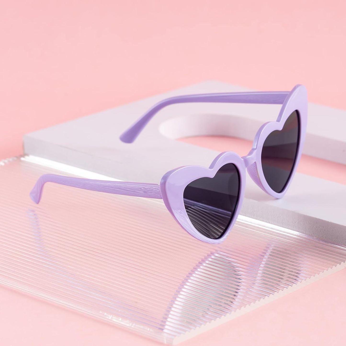 Bachelorette Party Favor Sunglasses 6 Pack,Retro Cat Eye Heart Sunglasses for Women,Bridesmaid Proposal Gifts