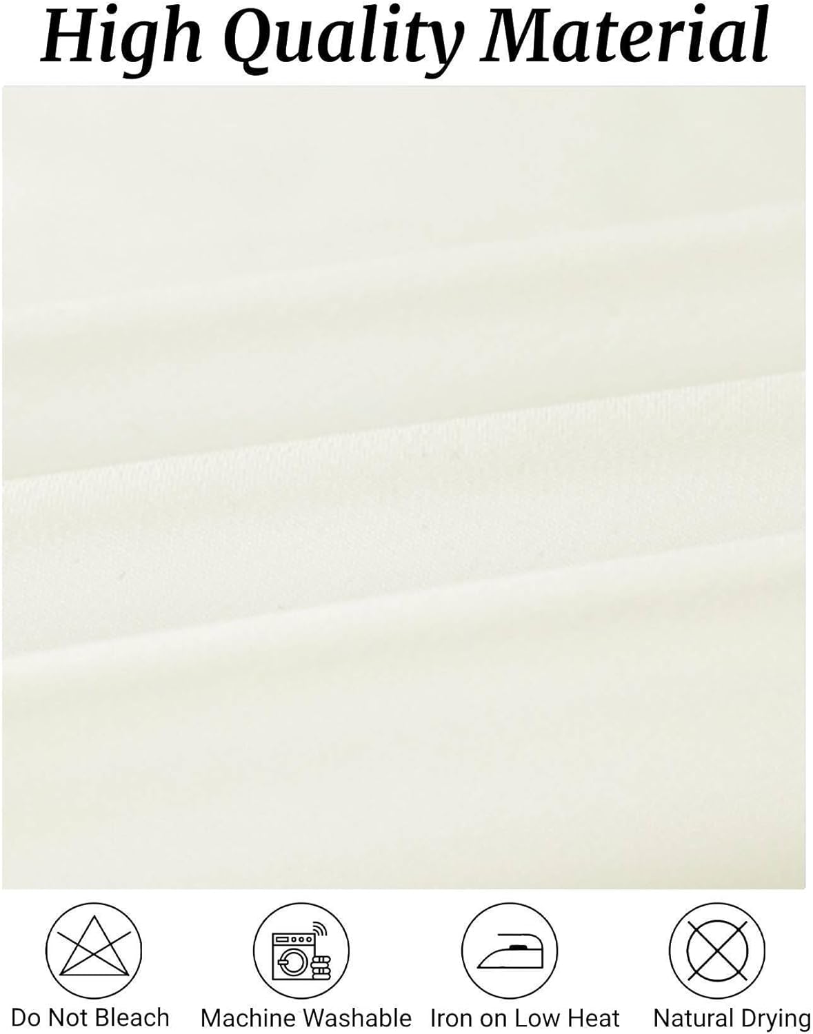 Fokitut 6 Pack Rectangle Tablecloth, 90x132 Inch, Stain Resistant and Wrinkle Polyester Table Cloth, Fabric Table Cover for Kitchen Dining, Wedding, Party, Holiday Dinner-Ivory