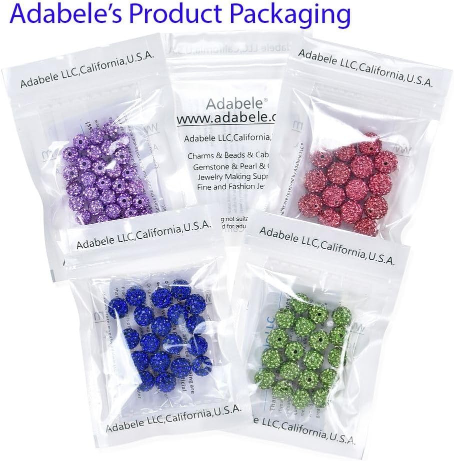 25pcs Adabele Grade A Suncatcher Crystal Rhinestone Pave Loose Beads 12mm Light Rose Pink Polymer Clay Disco Ball Spacers Compatible with Shamballa All Craft Jewelry Making DB12-55