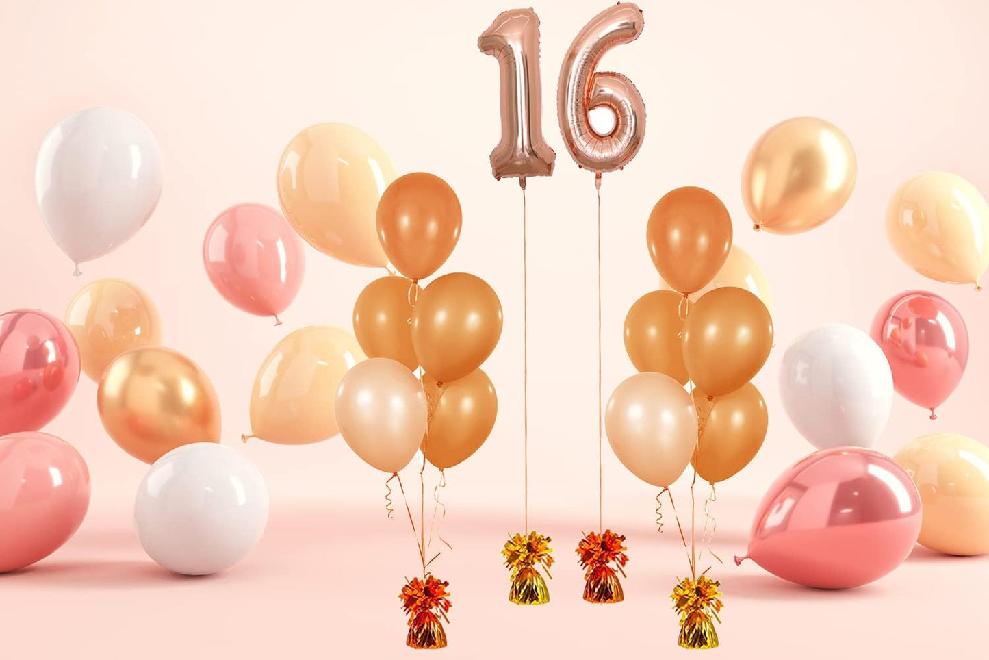 Metallic Balloon Weights, Birthday Party Favors, Novelty and Gag Gifts, 5.5" Inches, 12-Pack (Green)