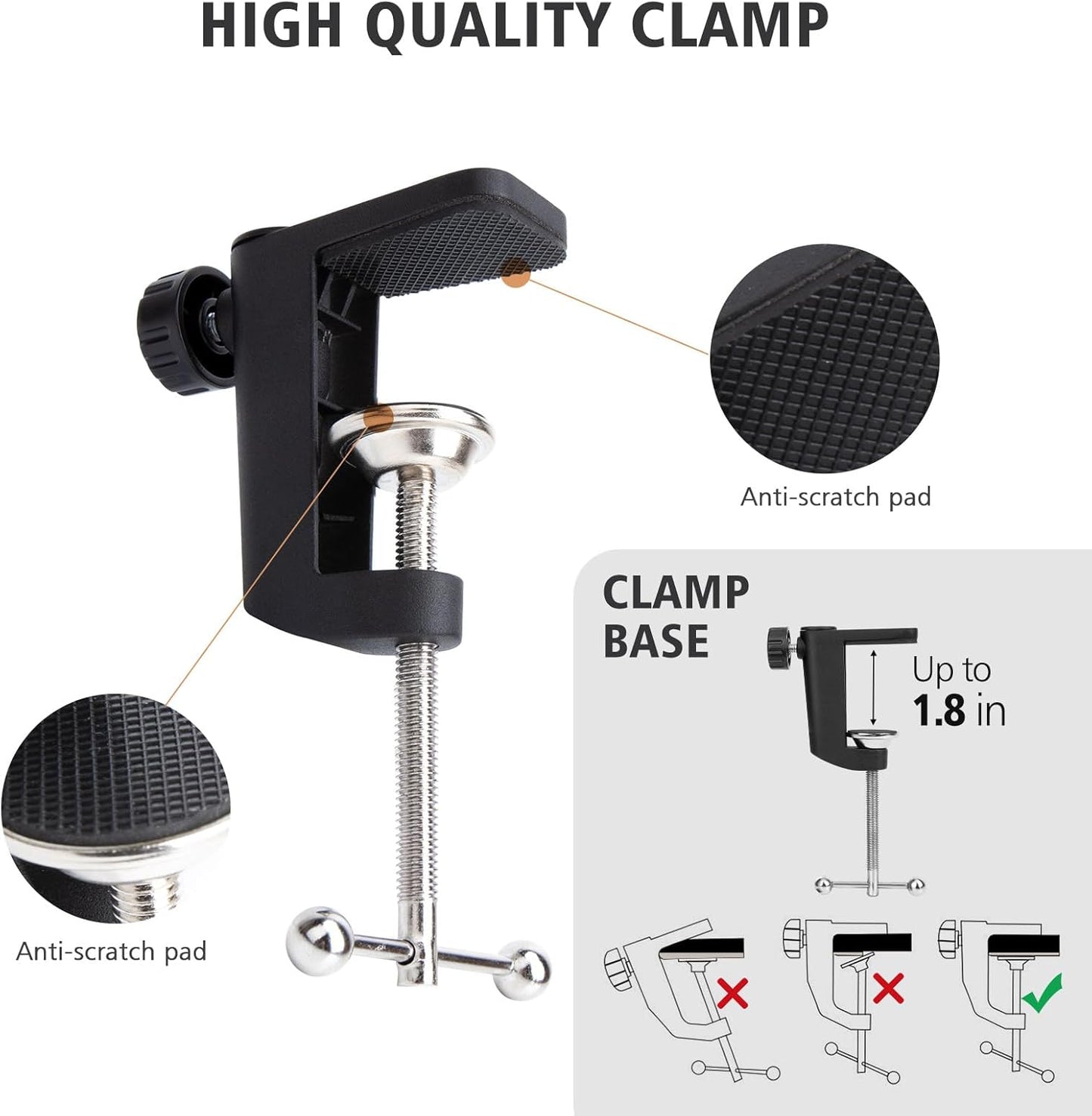SUNMON HyperX QuadCast Boom Arm - Upgraded Red Boom Arm with Windscreen, Sound Insulation and Noise Reduction, HyperX QuadCast Microphone Arm with 3/8" to 5/8" Adapter