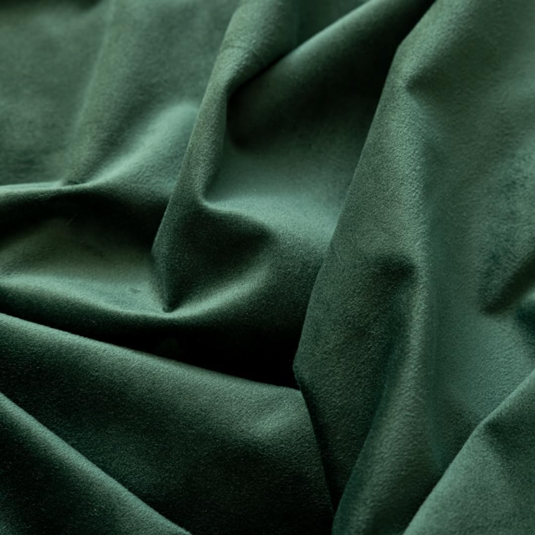 F-CHU Green Tablecloth Thickset Velvet Tablecloth with Beautiful Gold Tassels Vintage Table Cloth for Home Decor Wedding, Party, Banquet and Events 70" Round