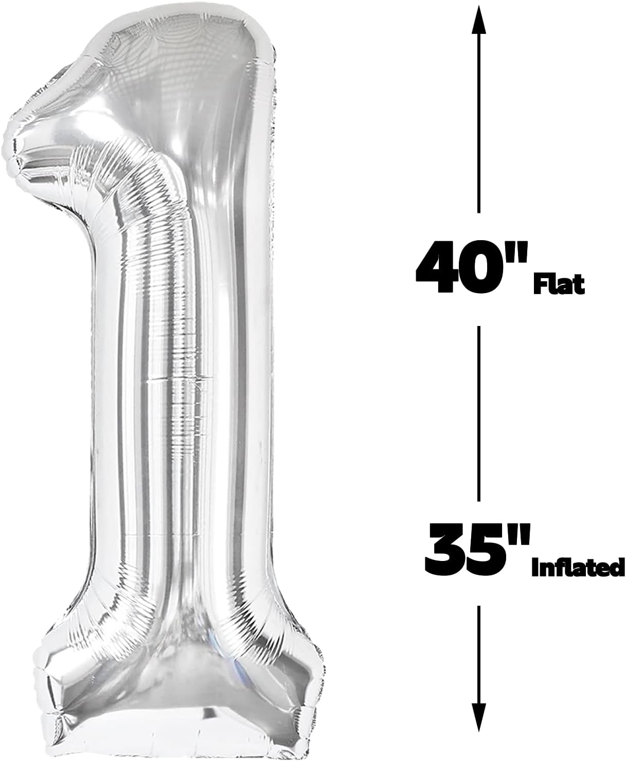 Silver 40 Inch Large Number 15 Birthday Balloon, 15th 15 Birthday Celebration Decorations, Foil 15 Mylar Helium Number 15 Balloons Girl Boy Anniversary Party Supplies