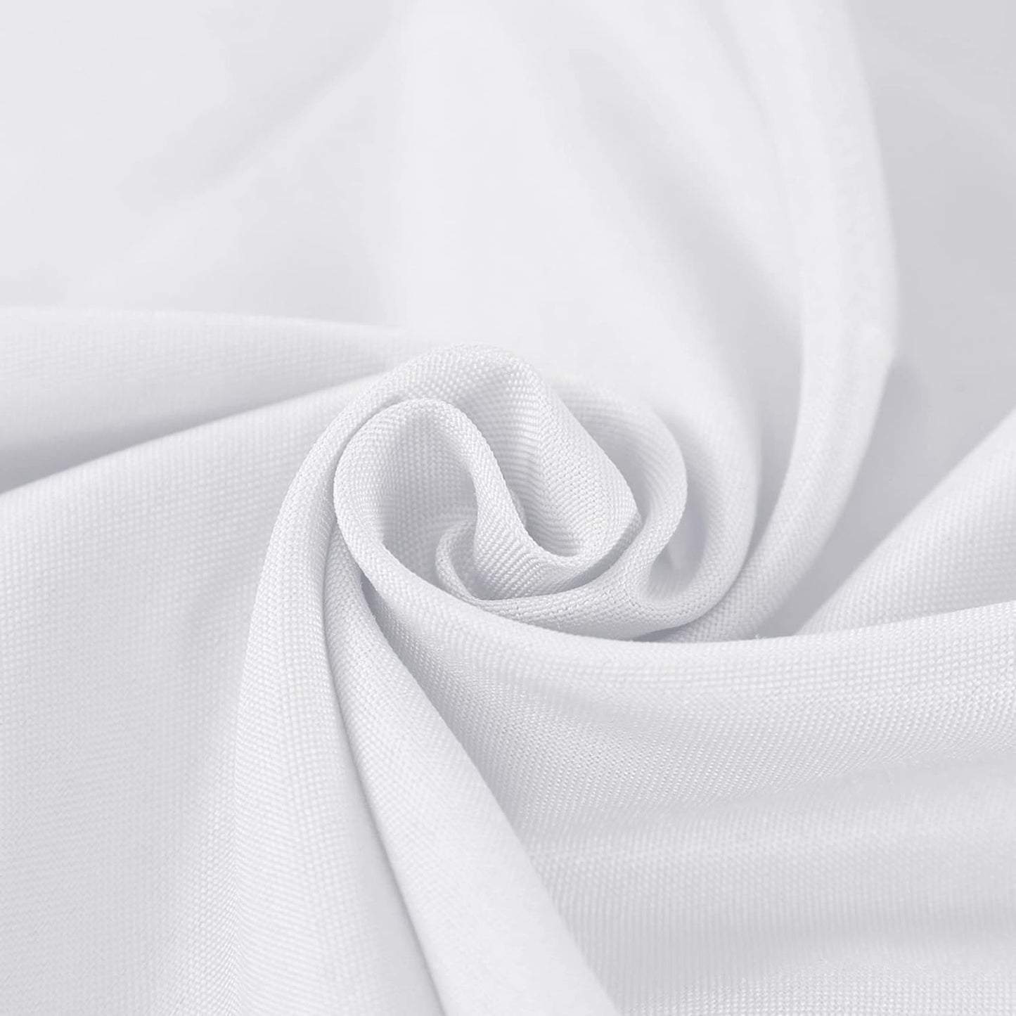 Fokitut 6 Pack Round Tablecloth, 70 Inch, Stain Resistant and Wrinkle Polyester Table Cloth, Fabric Table Cover for Kitchen Dining, Wedding, Party, Holiday Dinner-White