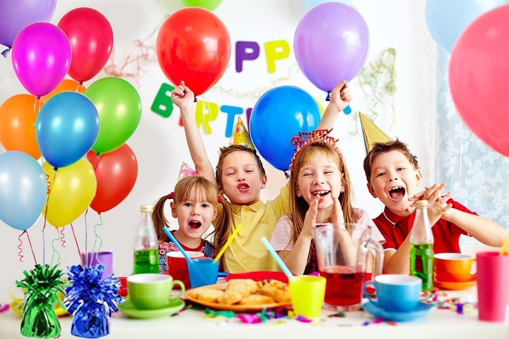 Metallic Balloon Weights, Birthday Party Favors, Novelty and Gag Gifts, 5.5" Inches, 6-Pack (Silver)