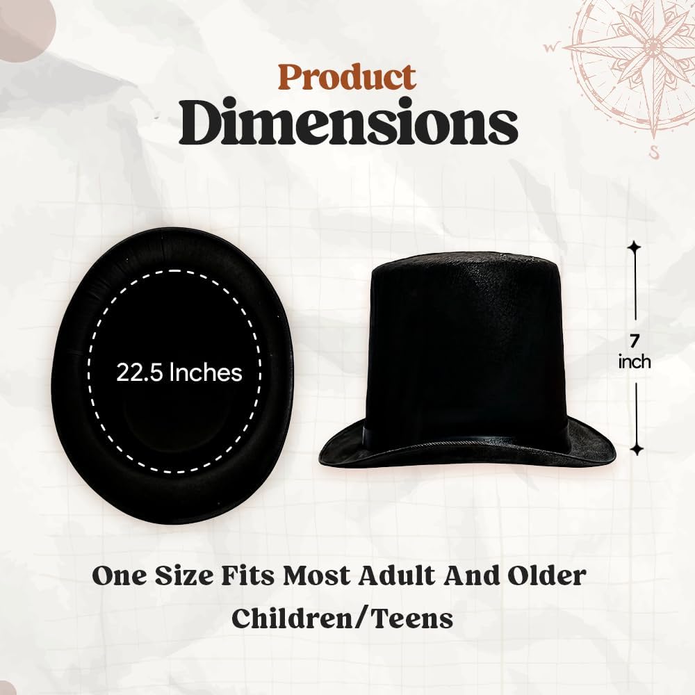 Funny Party Hats Top Hats for Adults Dress Up Hats Costume Party Hats for Men Women Unisex