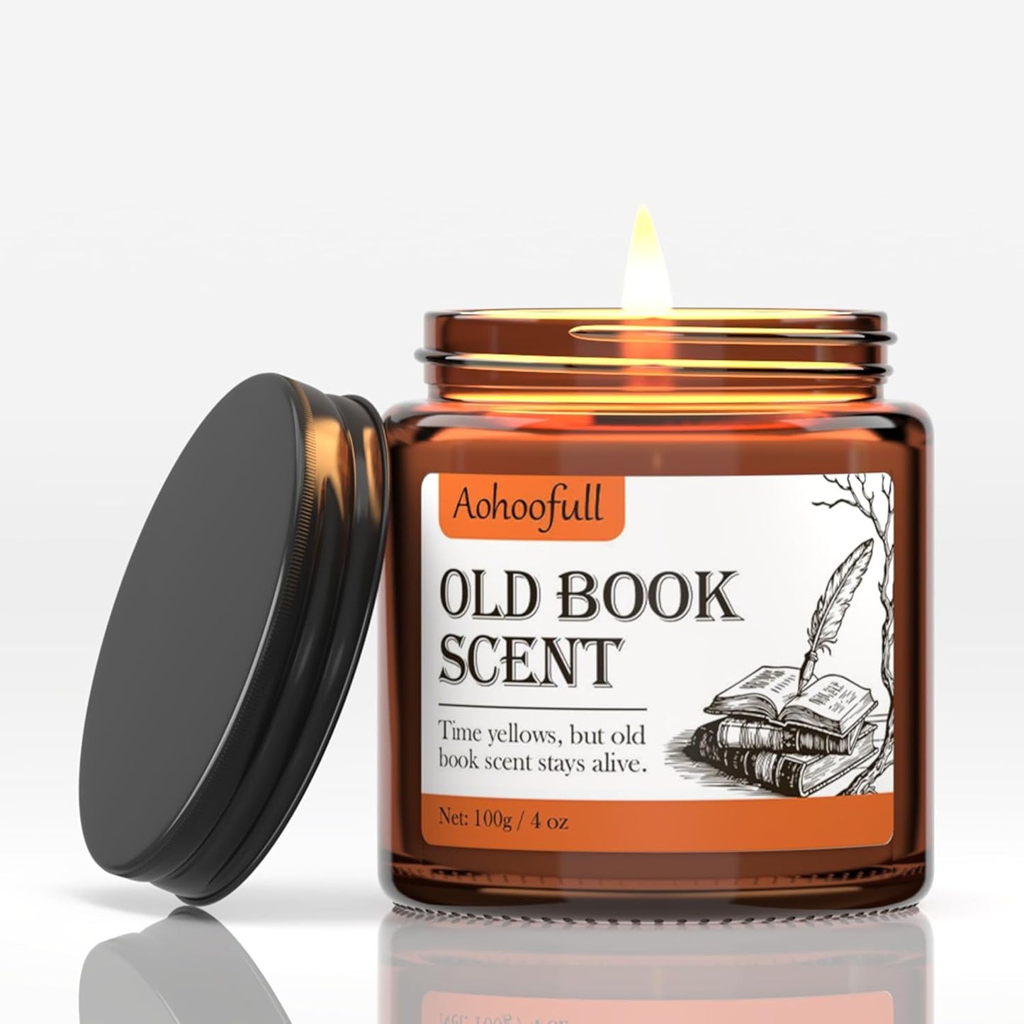 Scented Candles Gifts for Book Lovers,Soy Wax Candles,Inspired Gift Ideas for Readers,Women, Bookworm, Librarian, Men, Friend