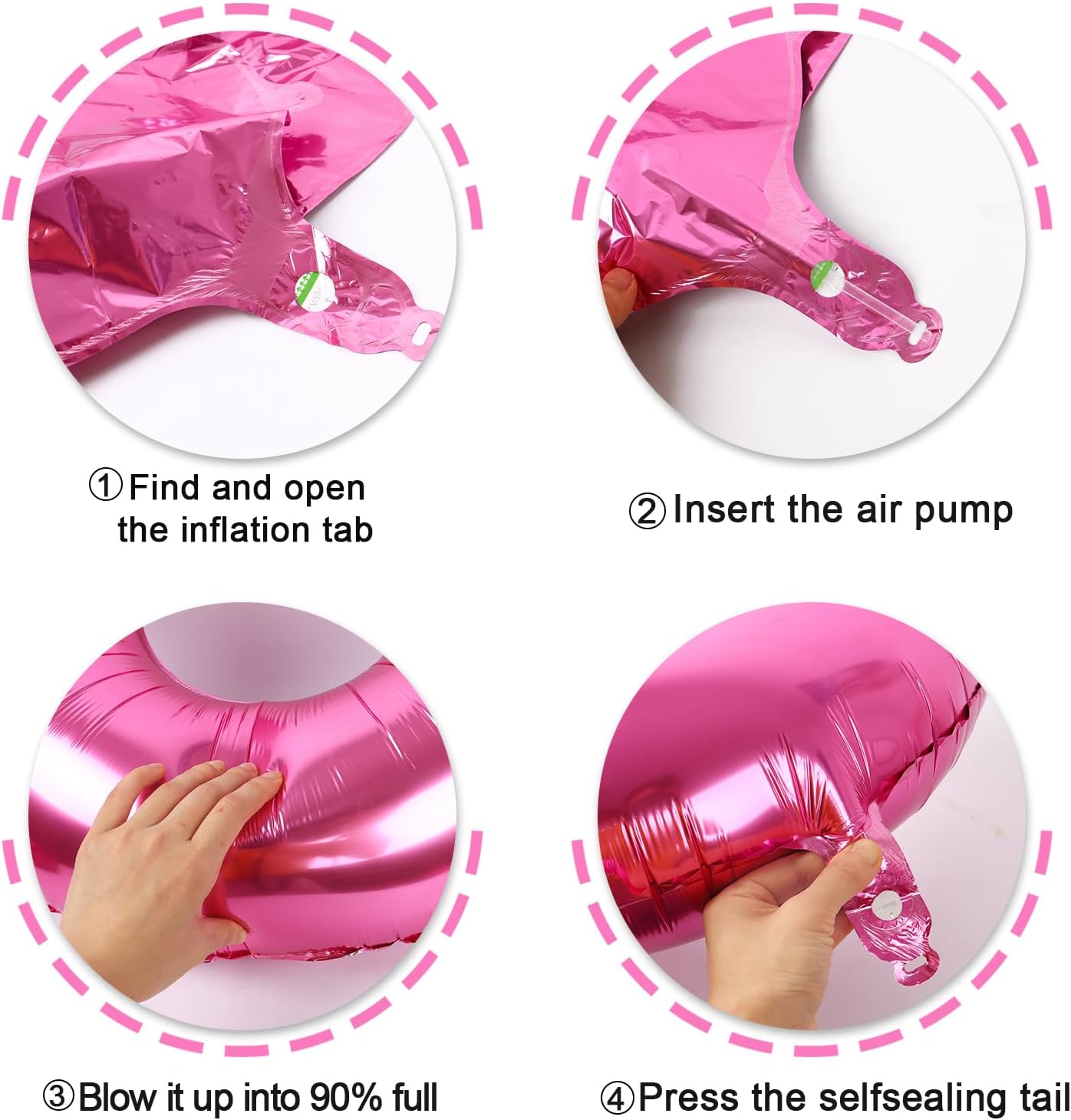 Pink 1 Number Balloon 40 inch, Number 1 Birthday Balloon for Boy Girl, Pink Foil One Balloon for 1st 10 11 12 16 18 Birthday Party, Anniversary Celebration Number Balloons Decorations